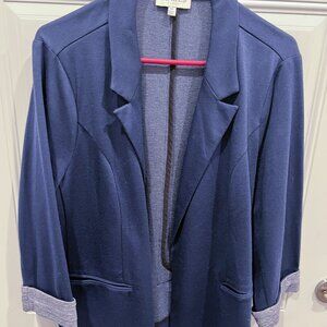 Skies are Blue Navy Blazer size 2X